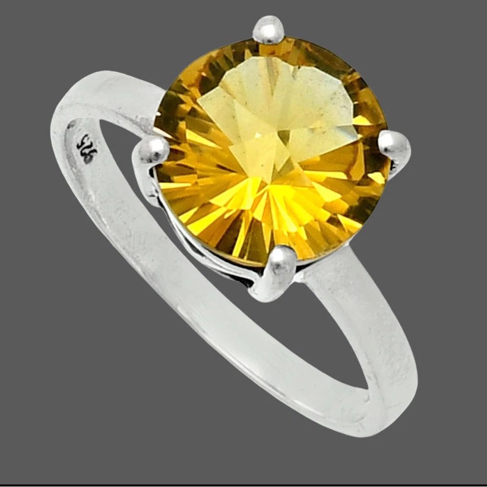 Gorgeous Genuine Citrine Ring - Picture 6 of 12